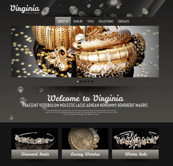 طراحی سایت طلا و جواهر و فروش اینترنتی